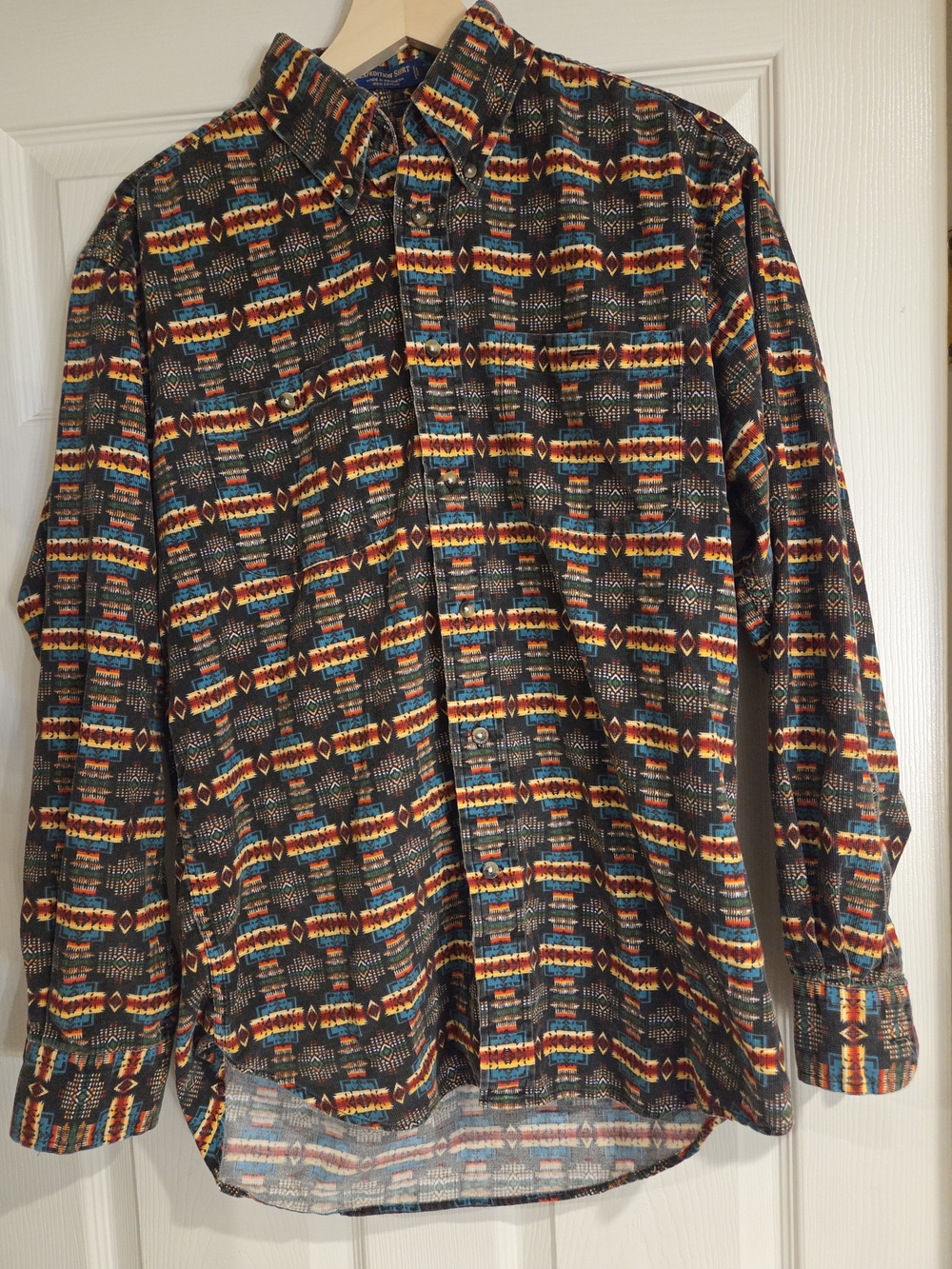 Pendleton Expedition Shirt S Chief Joseph Southwestern Corduroy 2012